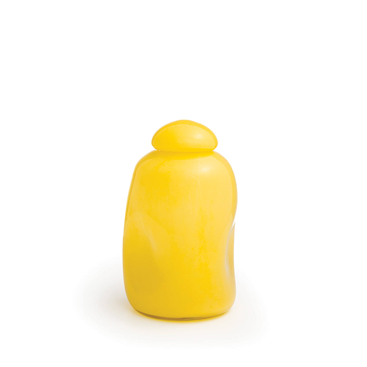 Vaso fatto a mano Squero in Vetro Giallo - Medio