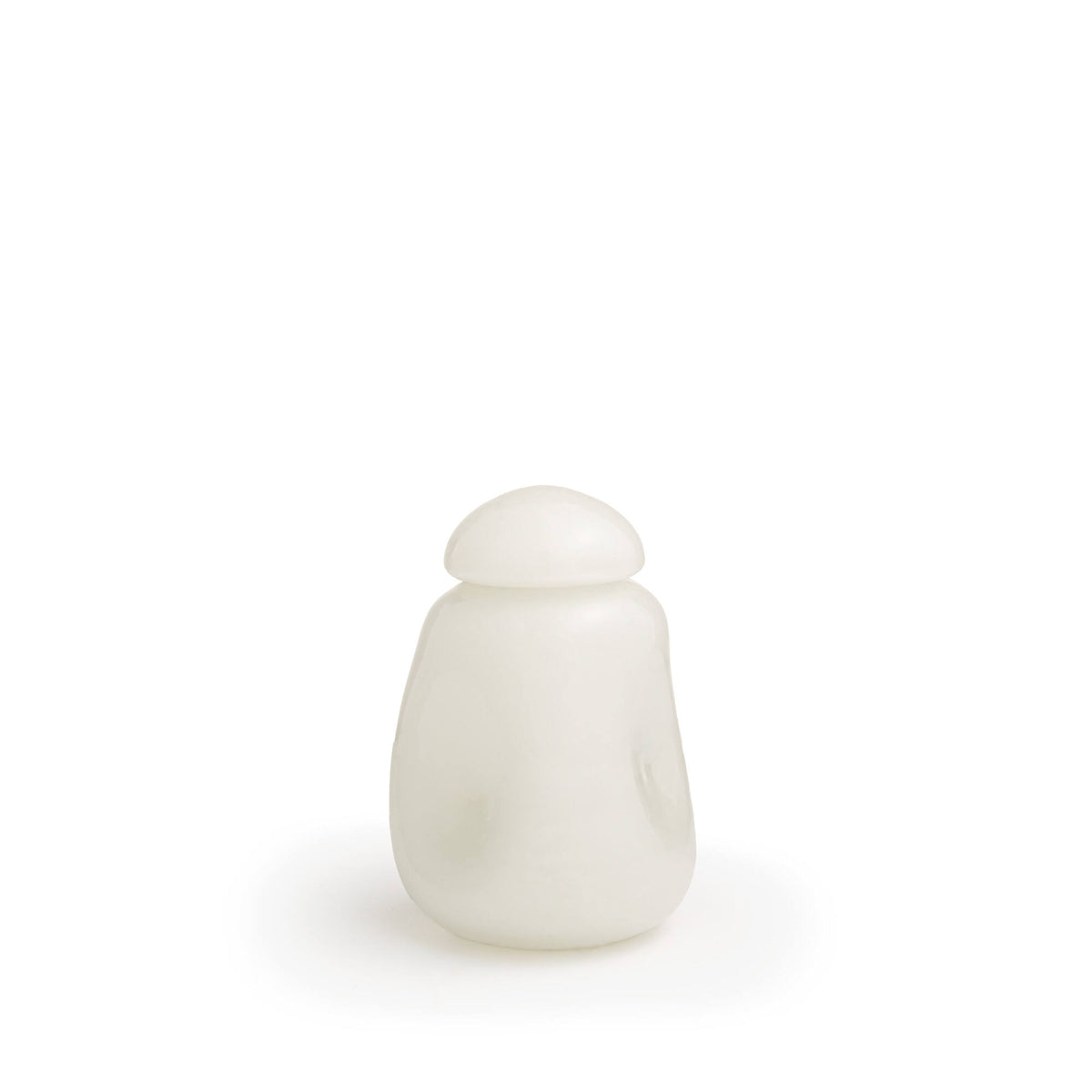 Vaso fatto a mano Squero in Vetro Bianco - Piccolo