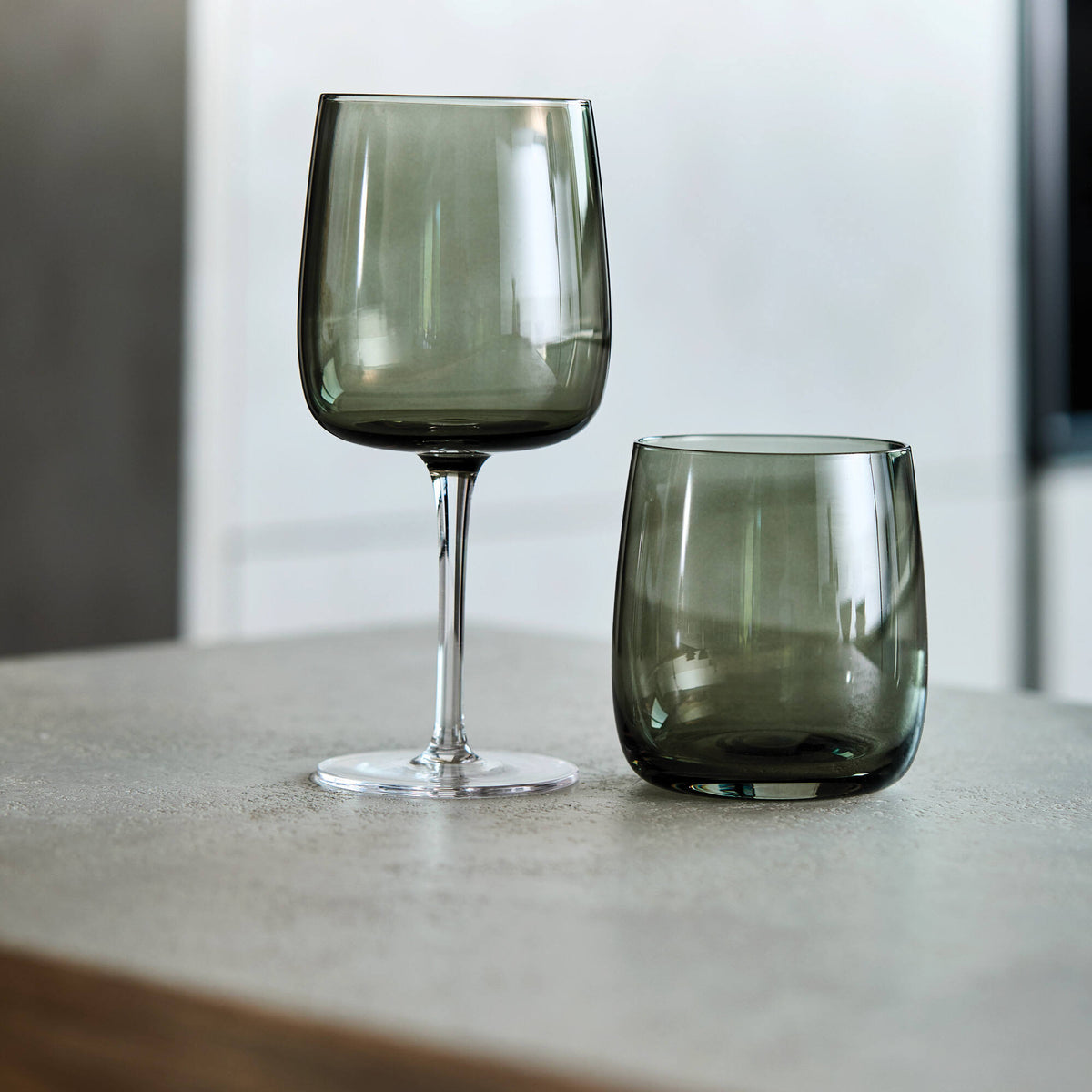 Tumbler Solaris in Vetro Grigio - Set 6 pcs
