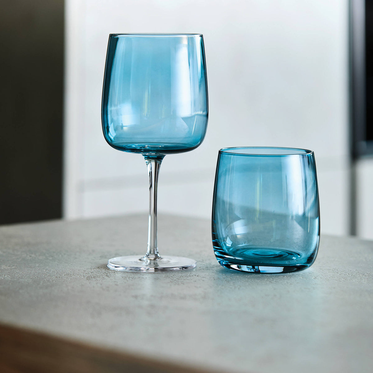 Tumbler Solaris in Vetro Blu - Set 6 pcs