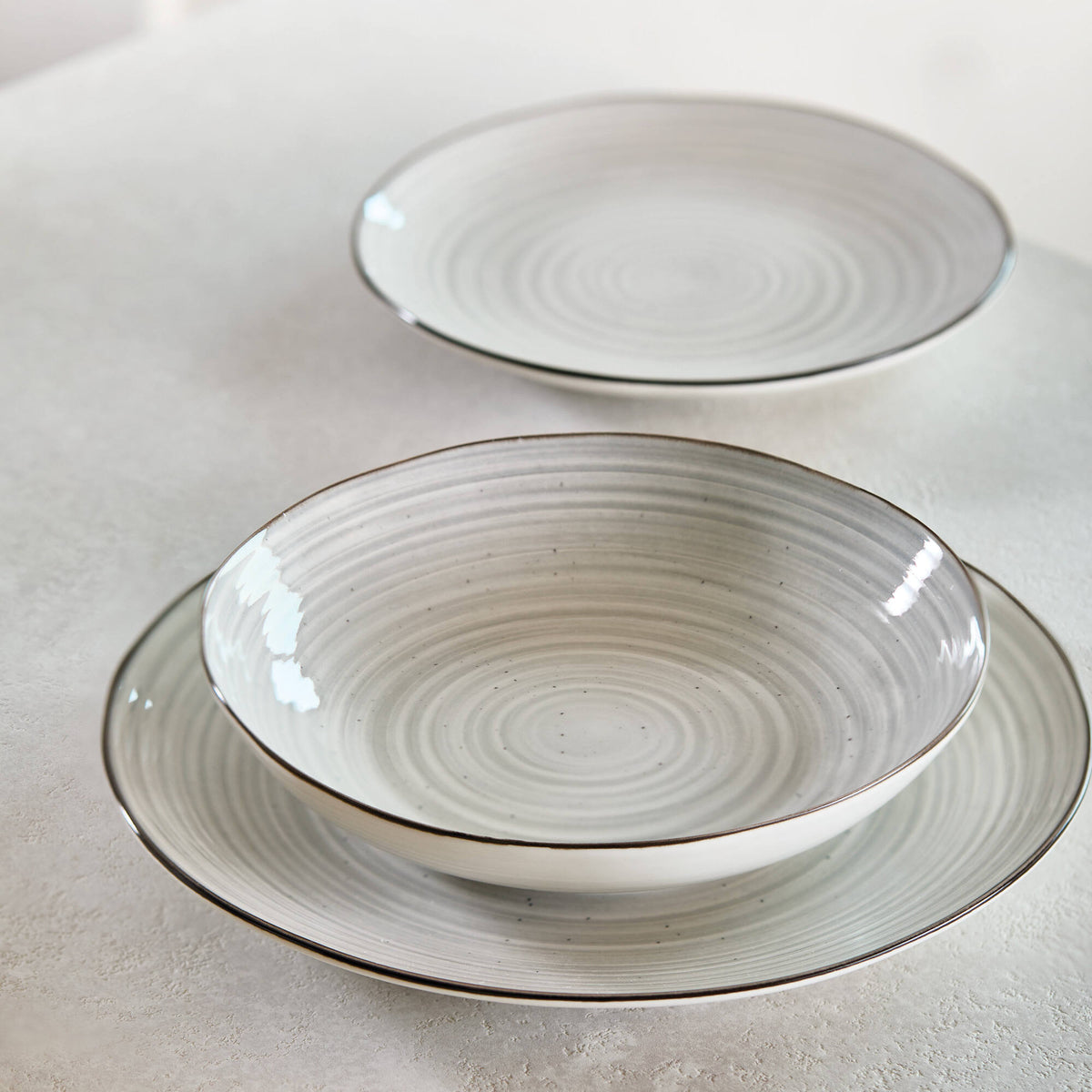 Piatto Dessert Ø21 Daily Grigio - set 6 pezzi
