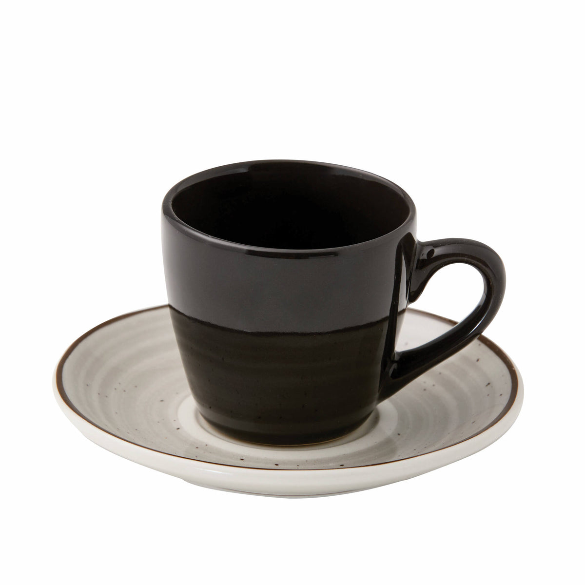 Tazzina da Caffè 90 ml e Piattino Daily Grigio - set 6 pezzi