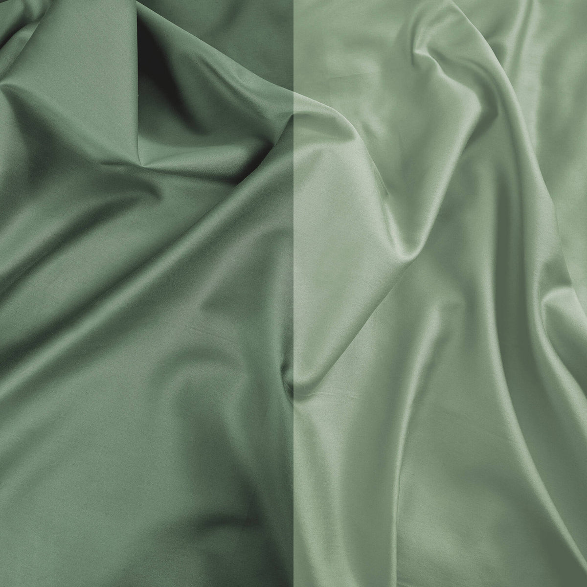 Parure copripiumino Bi-Color Marais Sorbetto / Edera in Cotone Raso 600 TC 300 - Finissaggio silk - 255x200 (+50)