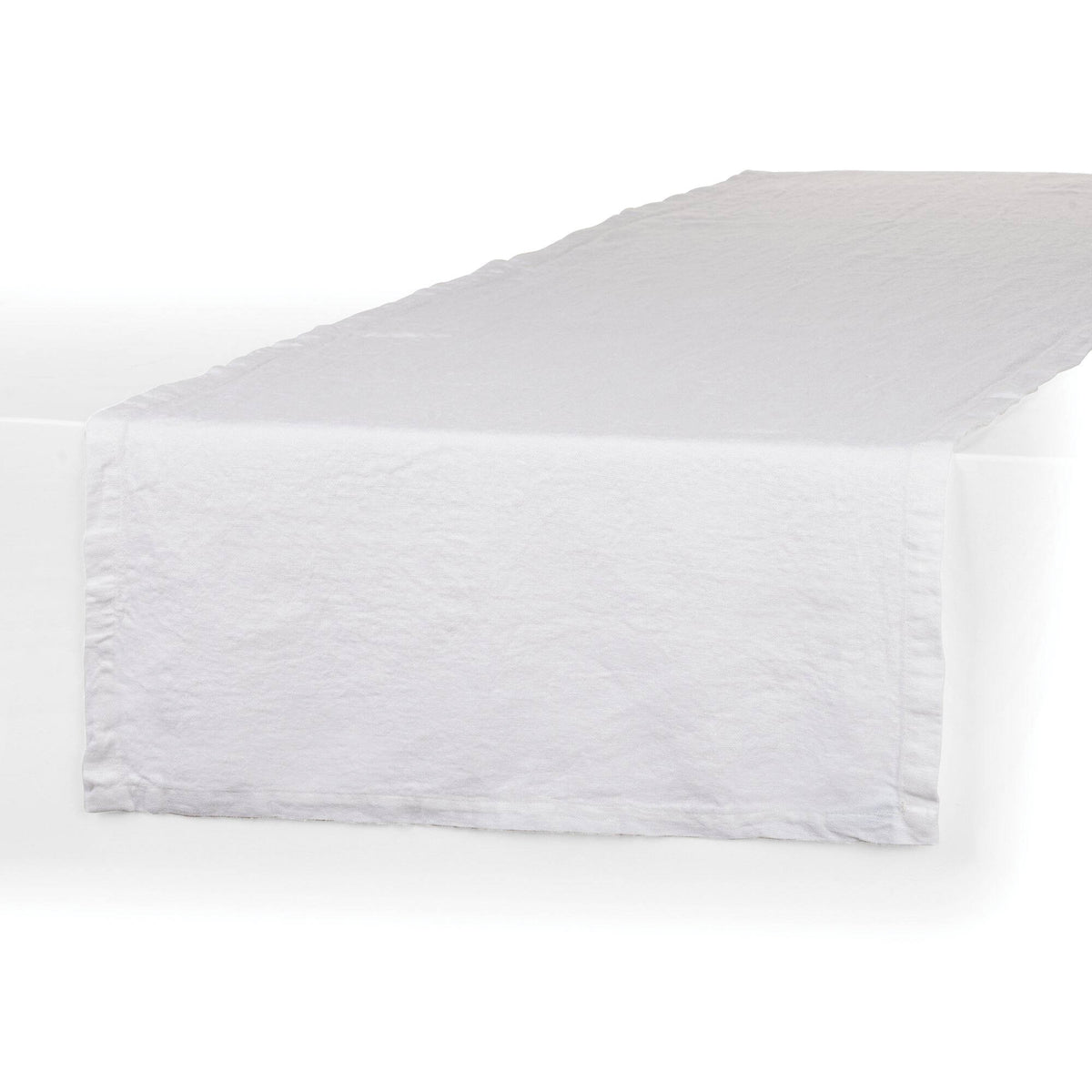 Runner Washed Linen Bianco 50x140