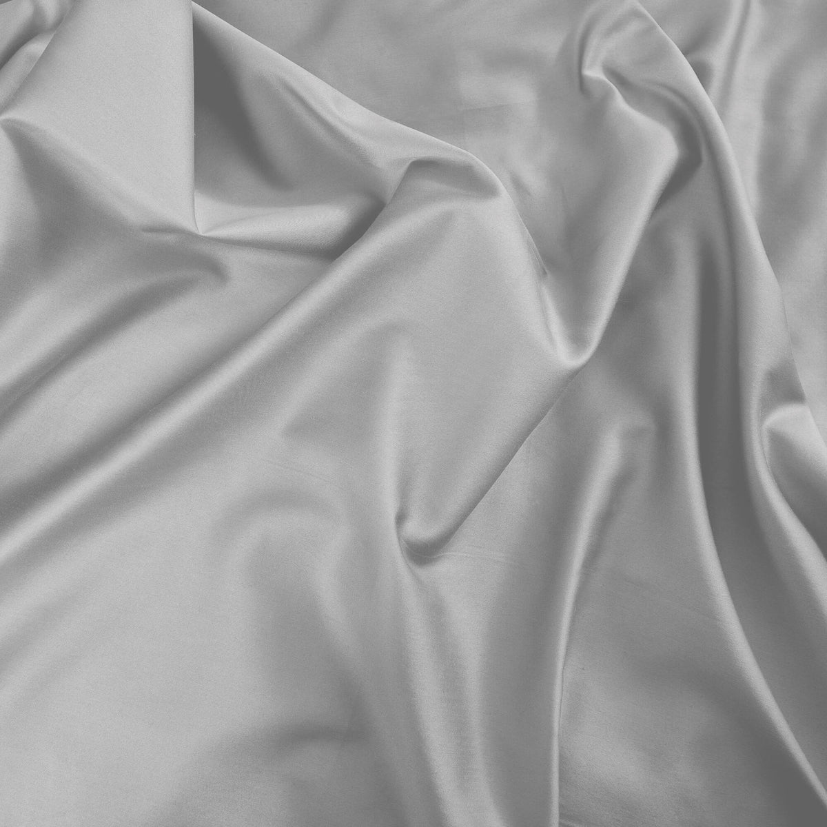 Lenzuolo con angoli Marais Nebbia in Cotone Raso 600 TC 300 - Finissaggio silk - 180x200x30h