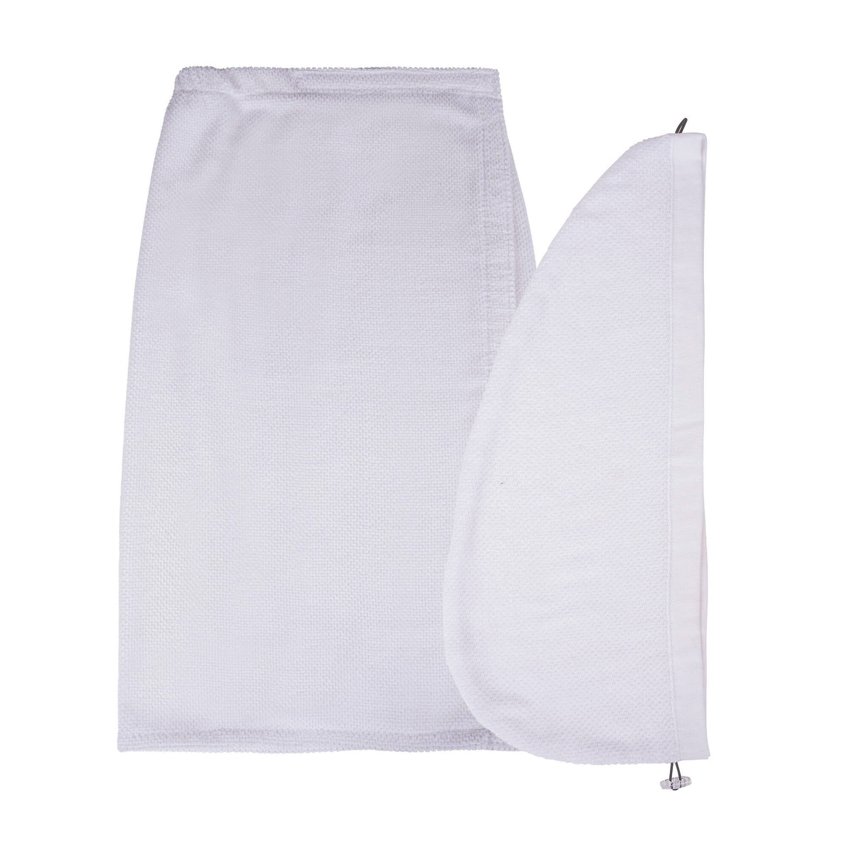 Turbante Pepe in Spugna Bianco