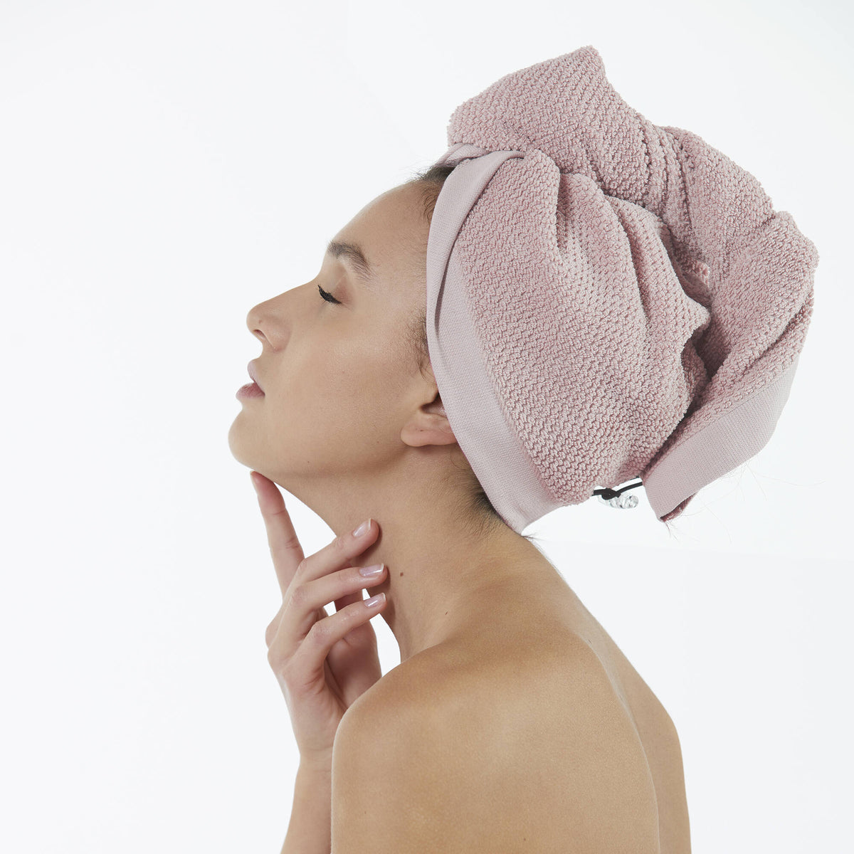 Turbante Pepe in Spugna Rosa Cipria