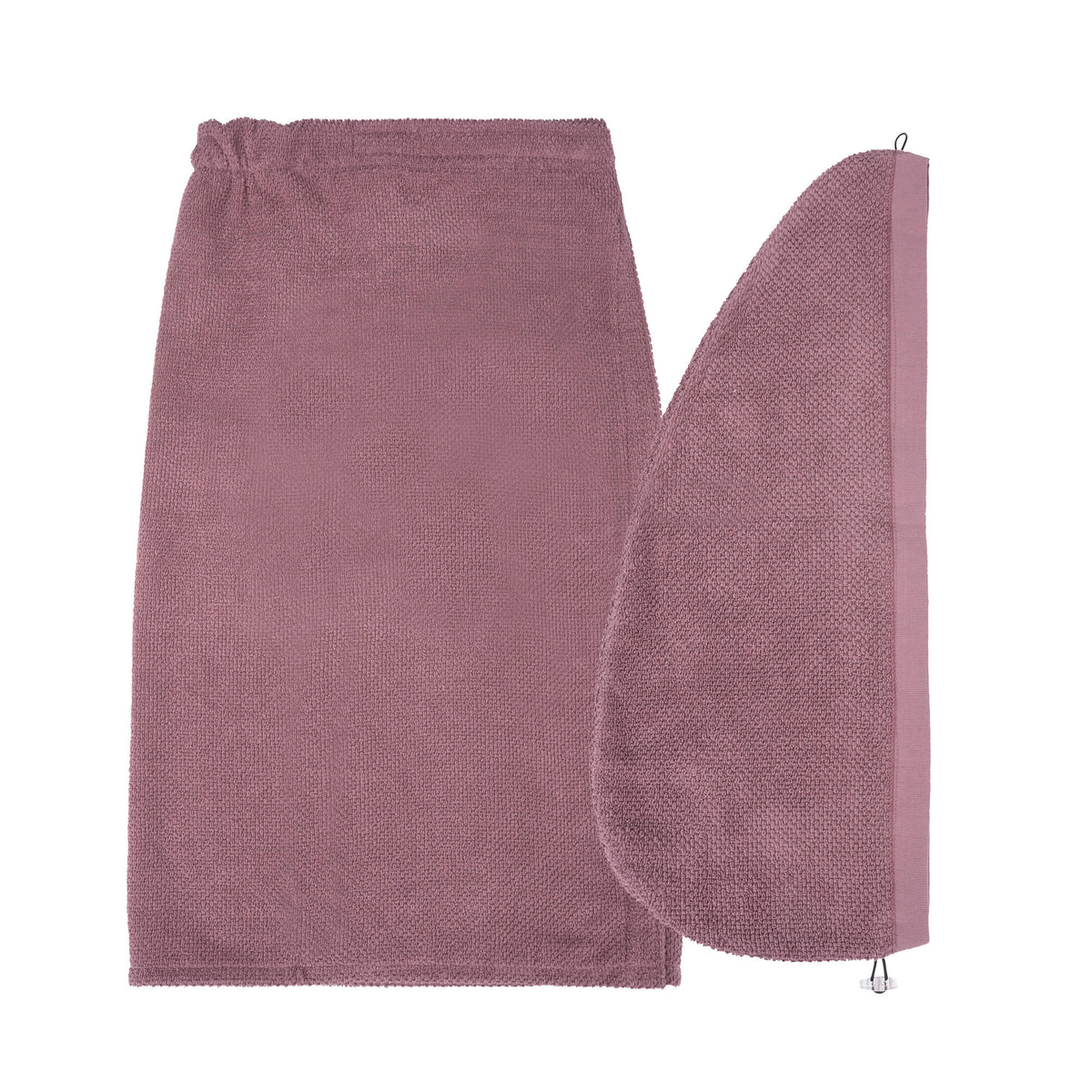Turbante Pepe in Spugna Legno Rosa