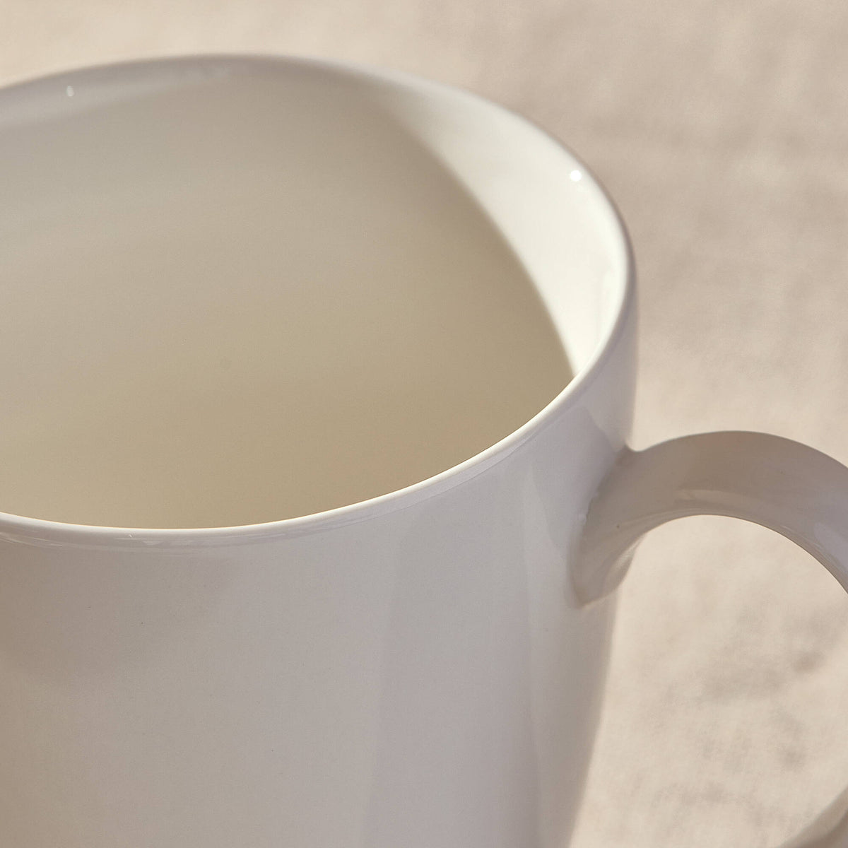 Tazza da tè 450ml e piattino in porcellana Puro - Set 6 pezzi