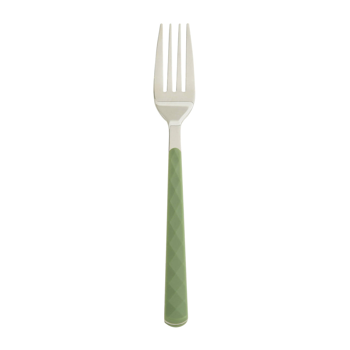 Forchetta Aura in AISI430 e manico in ABS Verde - set 6 pcs