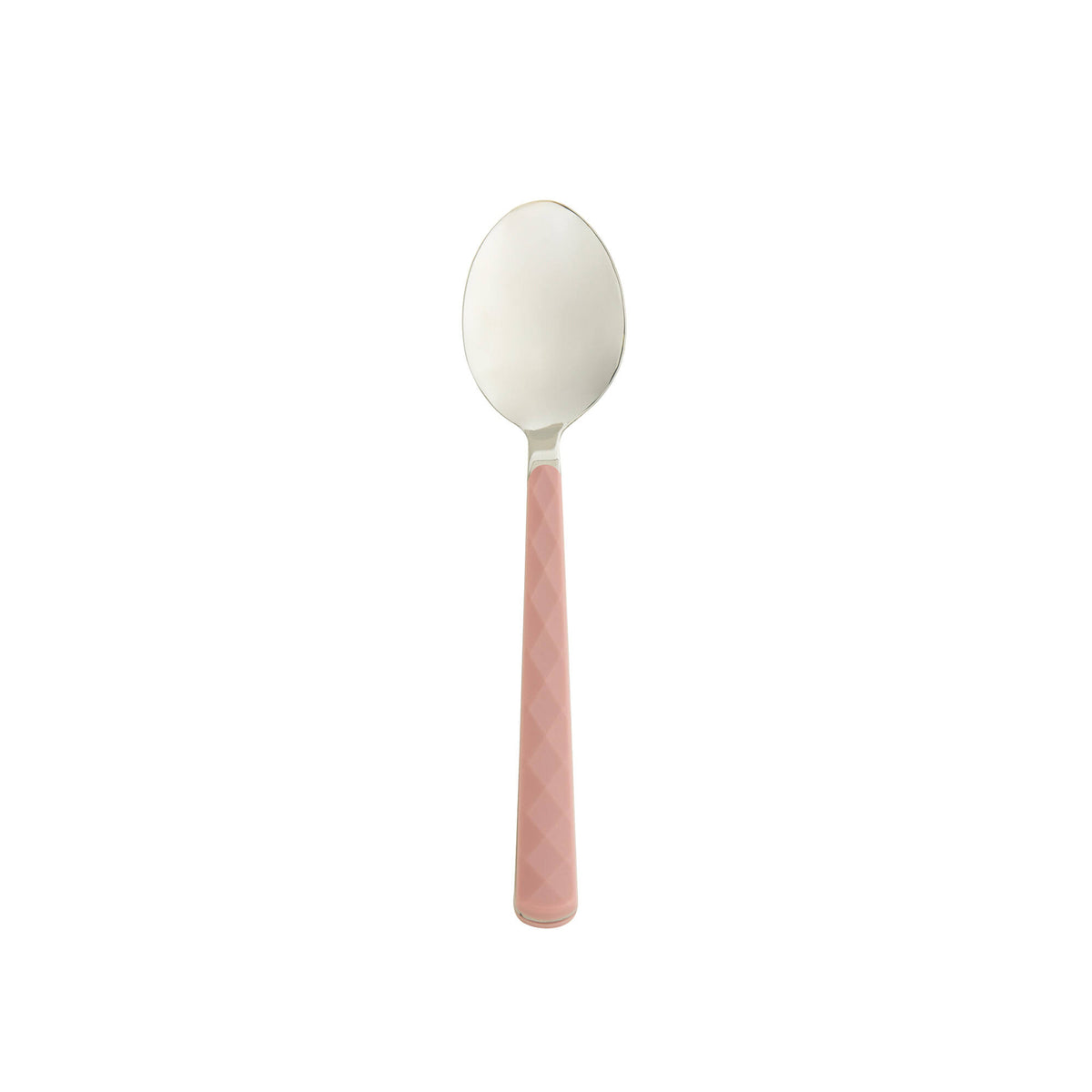 Cucchiaino Aura in AISI430 e manico in ABS Rosa - set 6 pcs