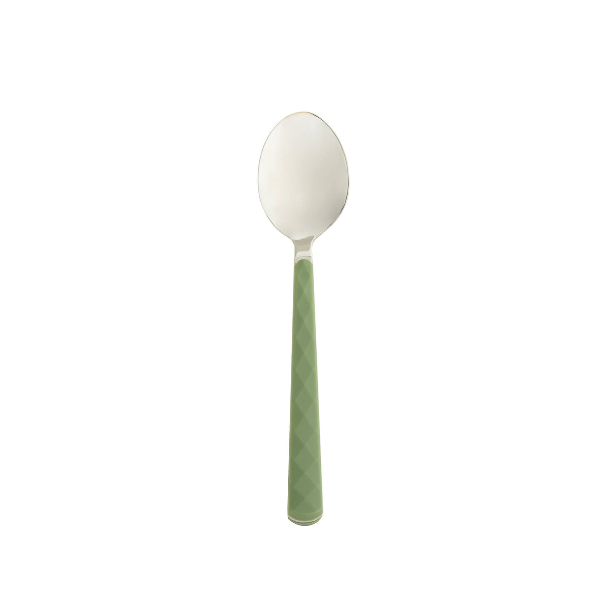 Cucchiaino Aura in AISI430 e manico in ABS Verde - set 6 pcs