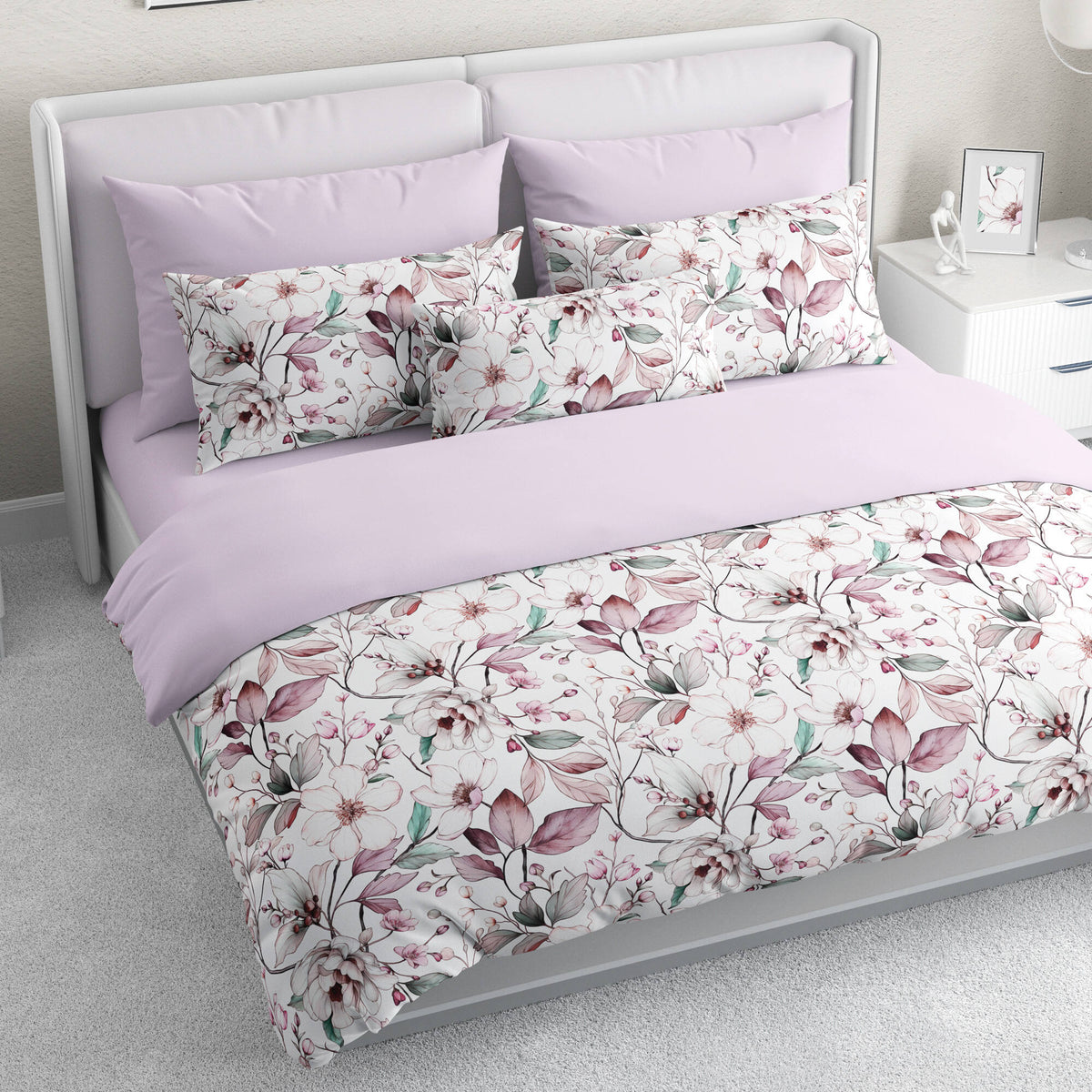 Federe Prodigio Rosa in cotone percalle - 2 pezzi