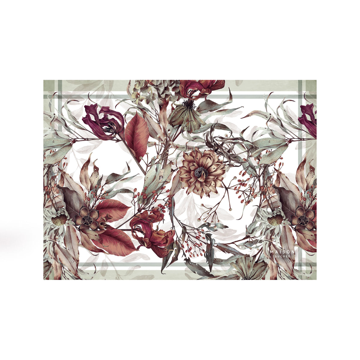 Tovaglietta Americana in vinile Erbario Segreto var 02 33x45