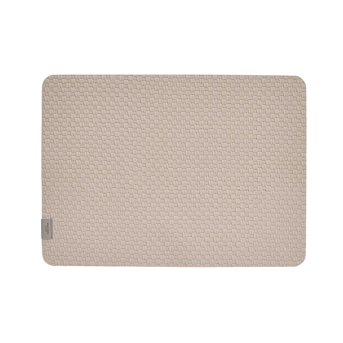 Sottopiatto decorativo in vinile intrecciato Legame var.02 Burro 33x45