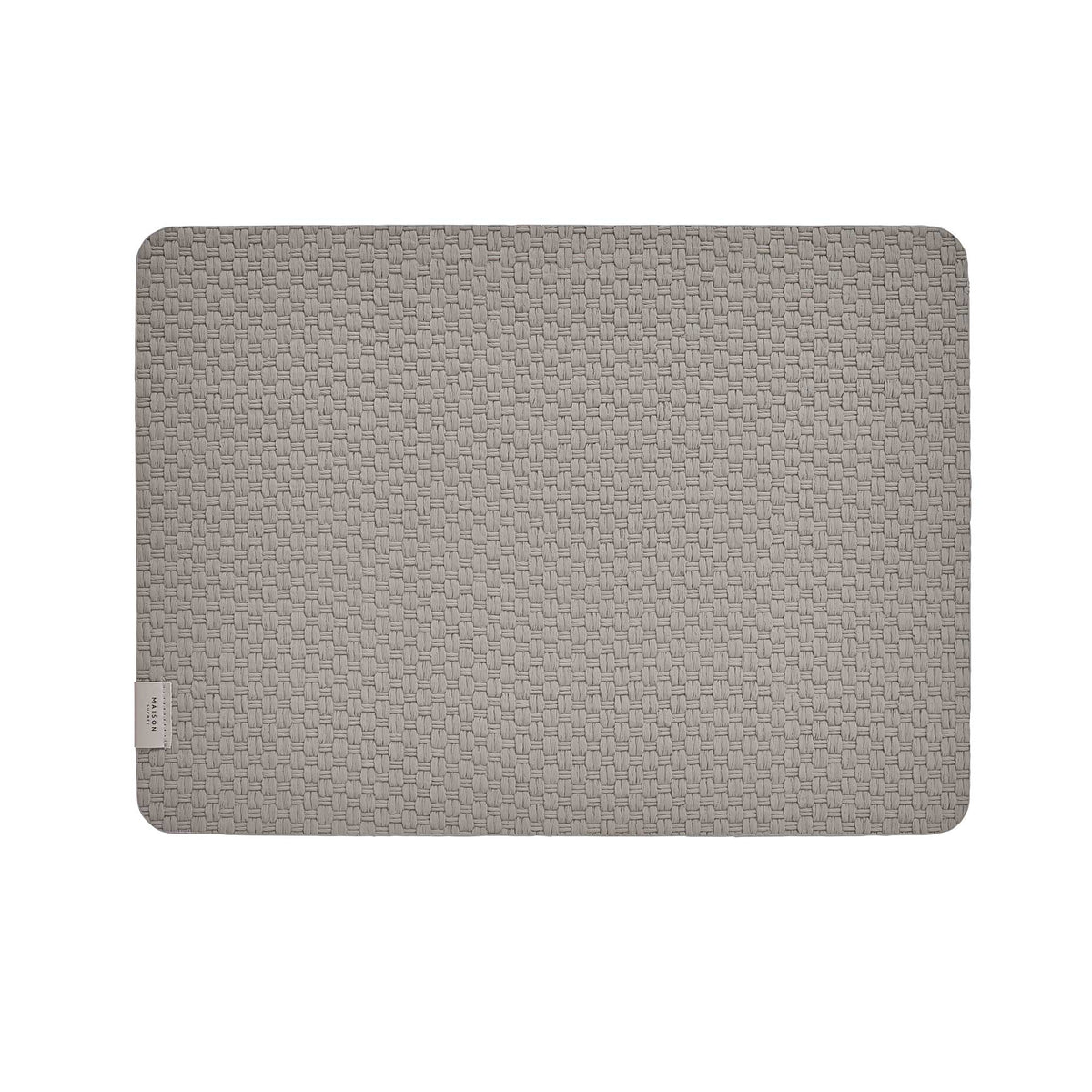 Sottopiatto decorativo in vinile intrecciato Legame var.25 Grigio 33x45