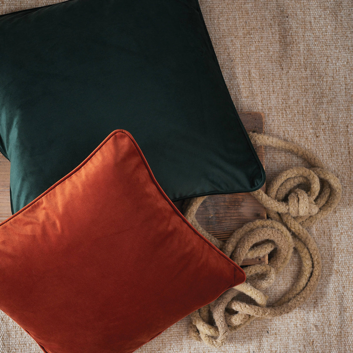 Cuscino Nobile in velluto Beige solo fodera