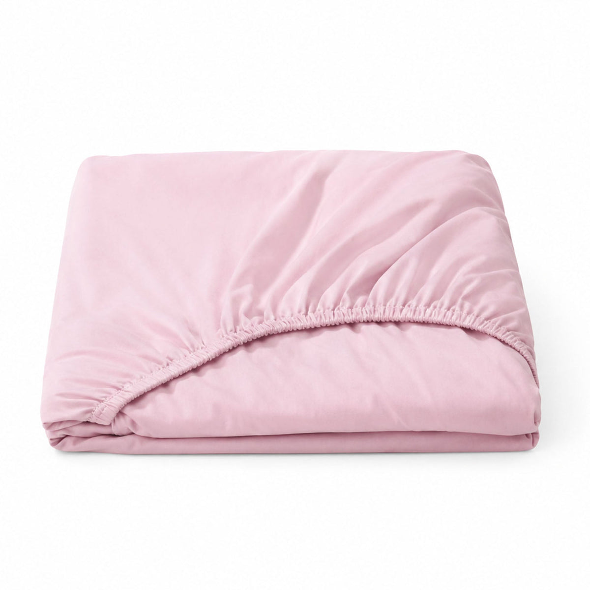 Lenzuolo con angoli Materia rosa perla in cotone percalle - 1 piazza