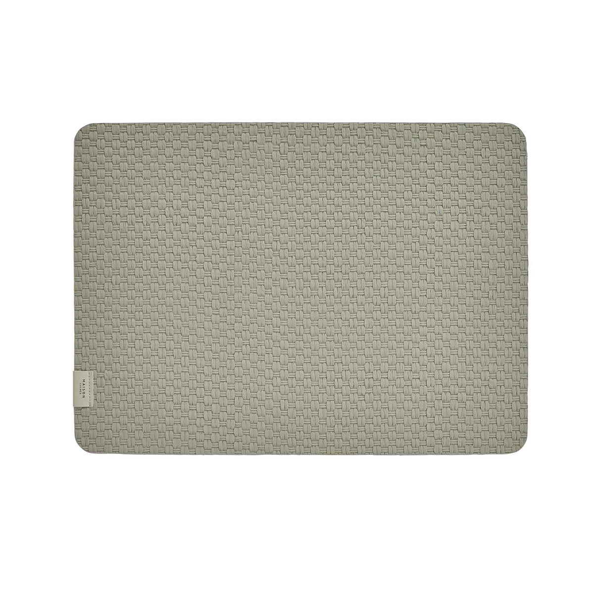 Sottopiatto decorativo in vinile intrecciato Legame var.35 Salvia 33x45
